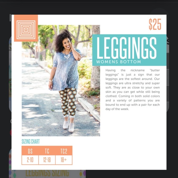 😊FREE😊W/$25 Purchase - Lu La Roe leggings - Christmas ? geometric, Plus Sized - Picture 6 of 6